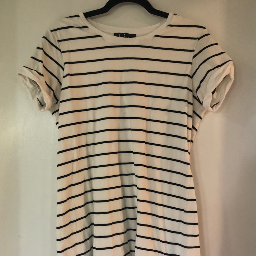 Striped t-shirt dress